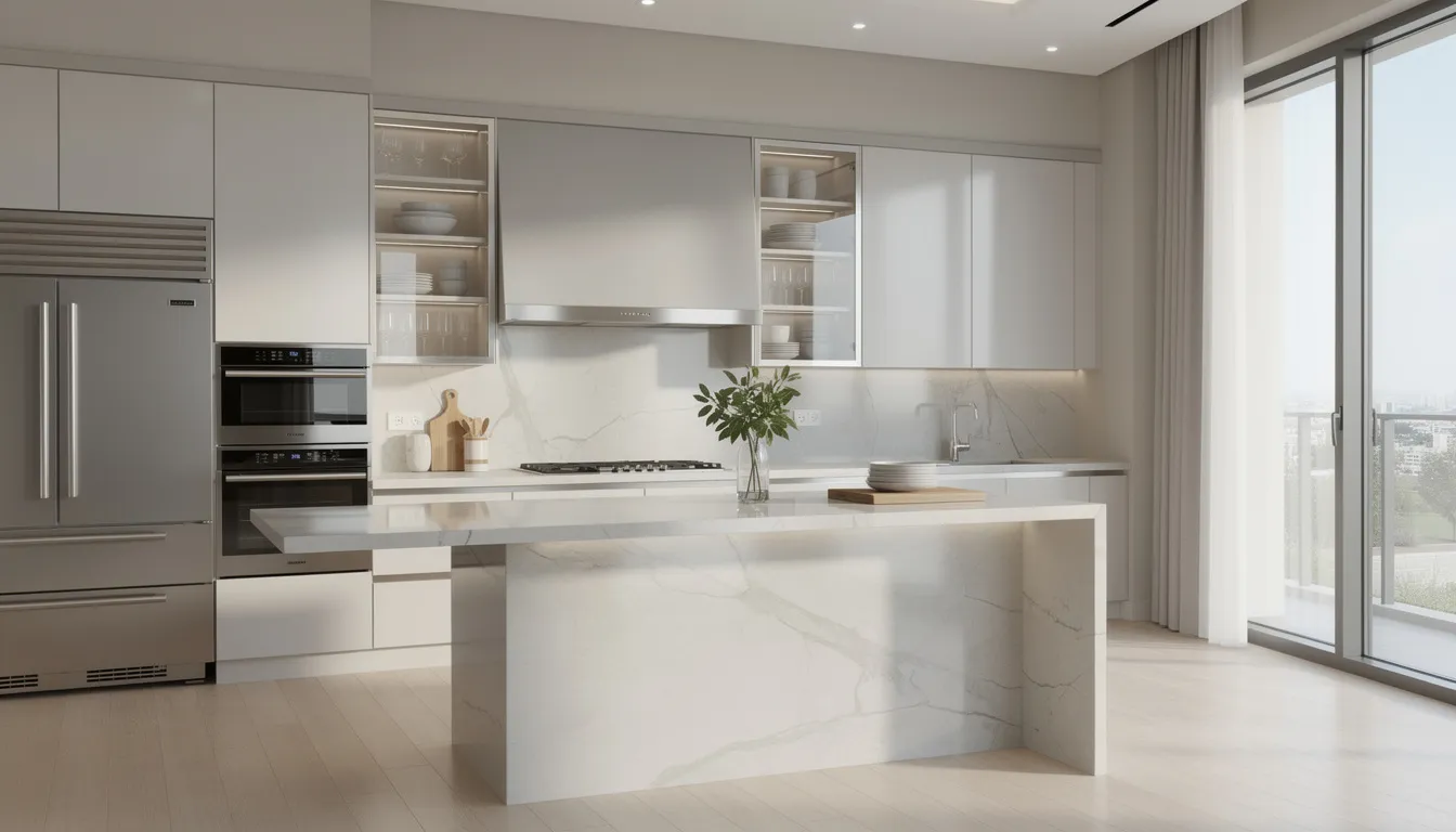Immaculately clean modern kitchen in Dubai
