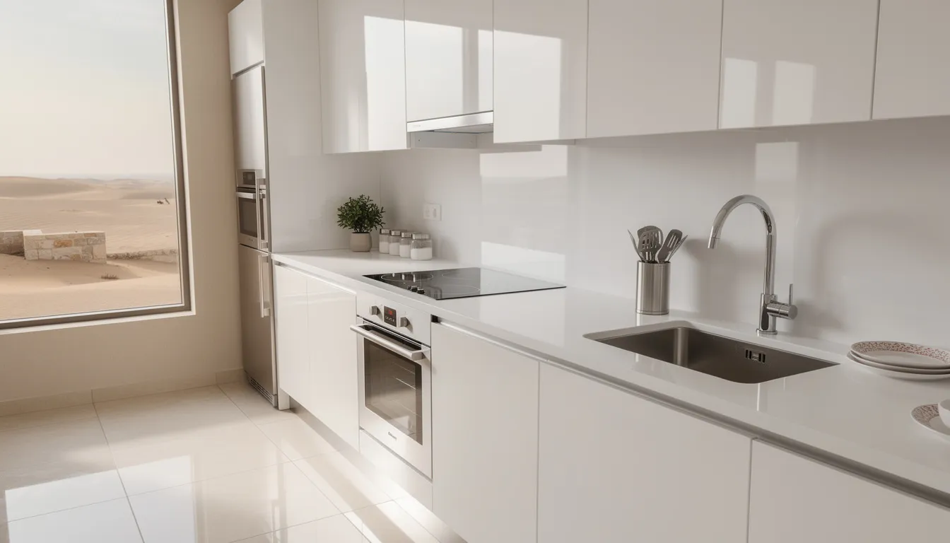 Immaculately deep-cleaned kitchen in Sharjah